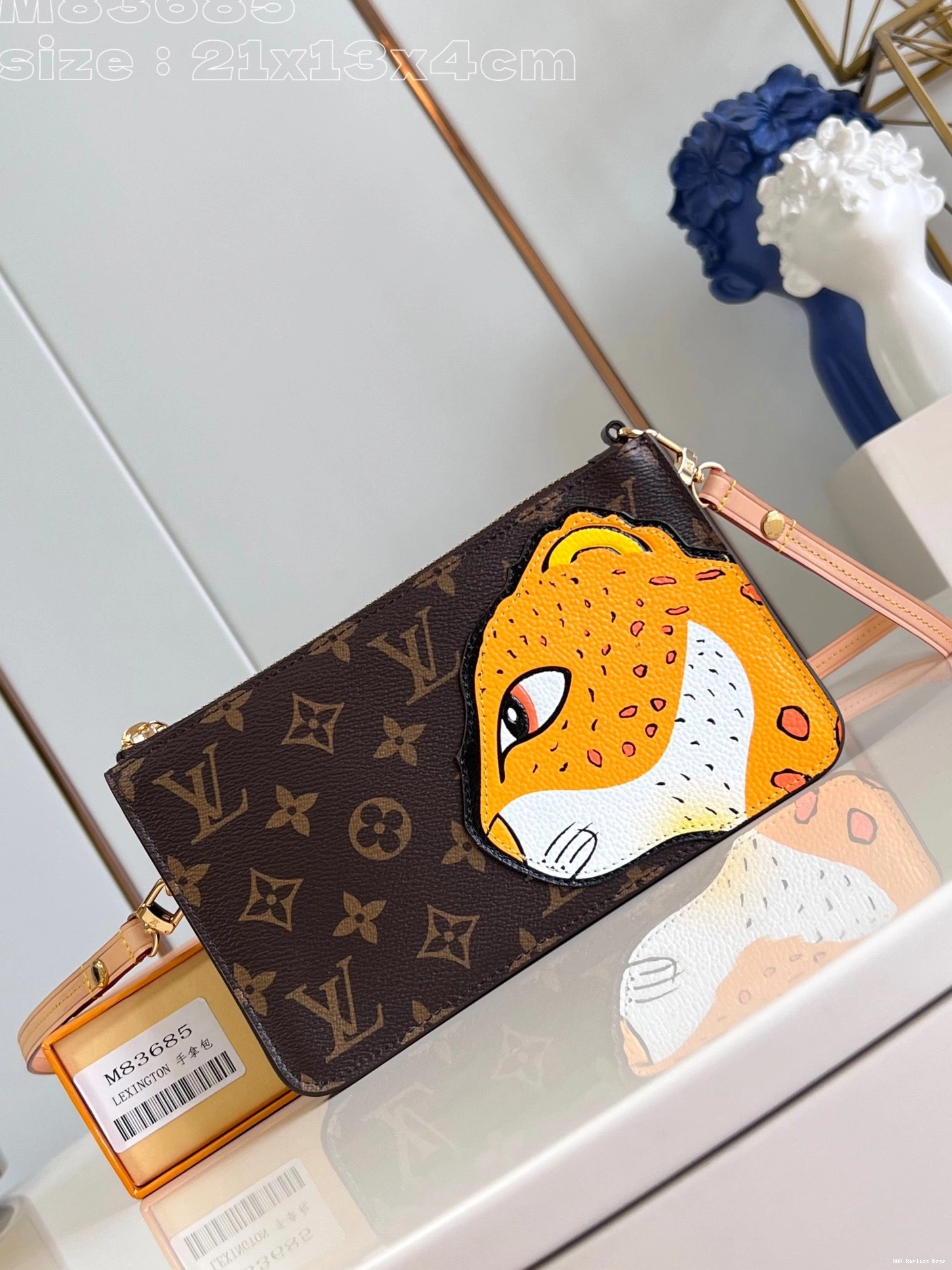 Aaa replica ru VUITTON Lexington Pouch-21.5*13*4.5CM LOUIS 0709